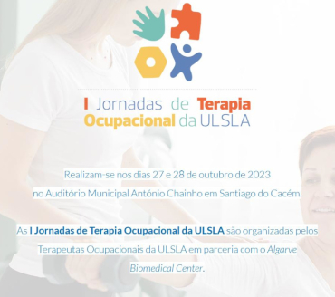 I Jornadas de Terapia Ocupacional da ULSLA - 27 e 28 de outubro de 2023