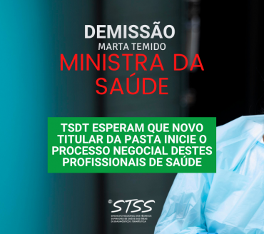 Nota de Imprensa - "Após demissão de Marta Temido"